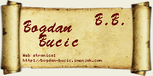 Bogdan Bučić vizit kartica